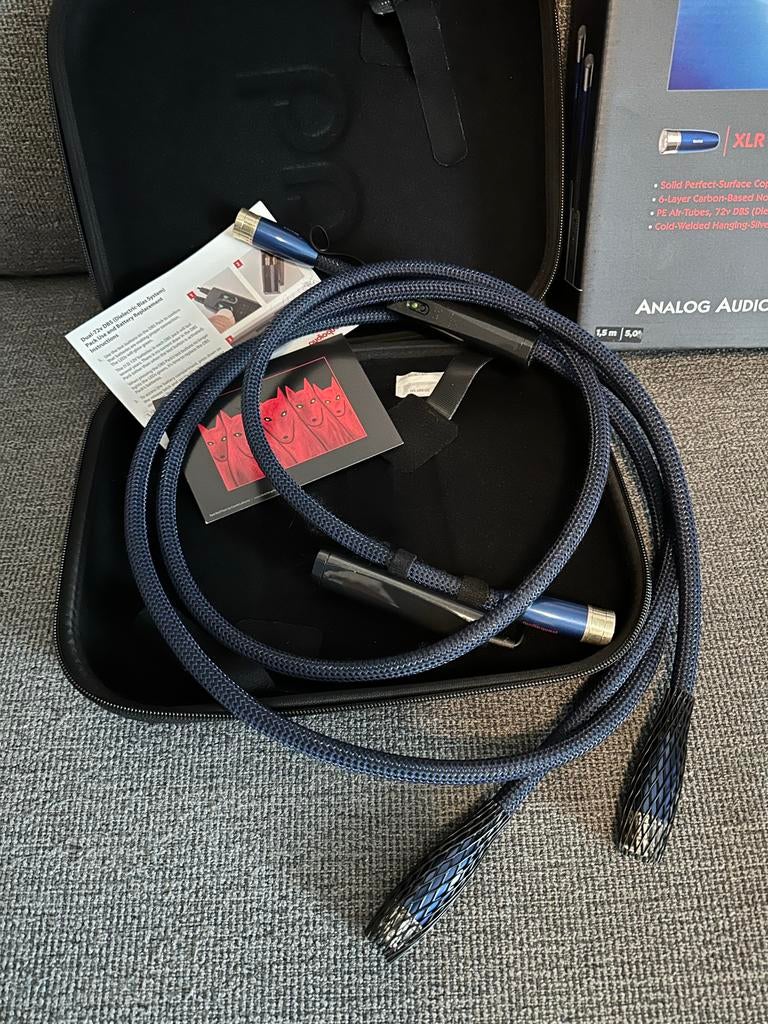 Audioquest Water XLR 1.5m Interlink Kabel, Ophalen of Verzenden, Zo goed als nieuw, 120 watt of meer, Overige merken
