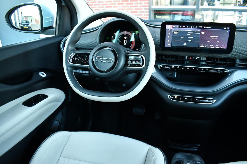 Fiat 500C La Prima 42 kWh Celestial Blue incl-Winterset ACC, 308 km, Te koop, 500C, 1305 kg