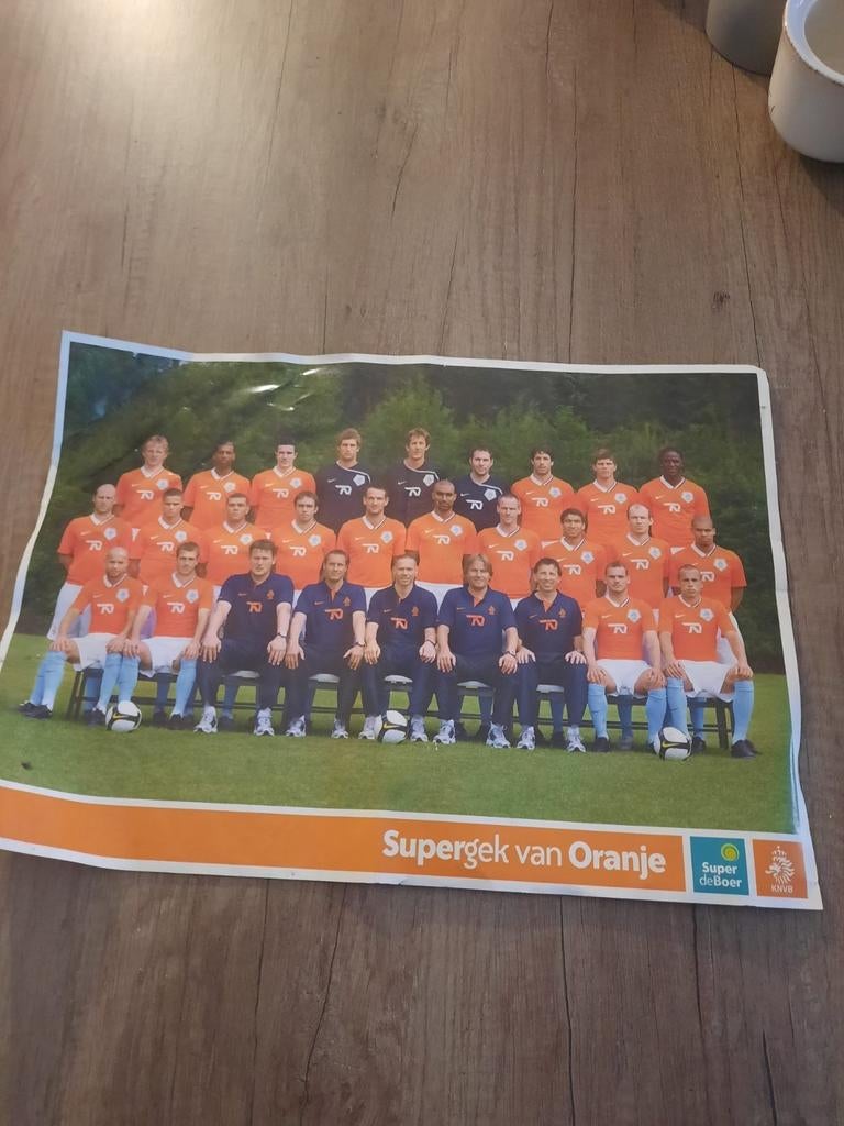 Nederlands elftal poster 2008, Ophalen of Verzenden, Zo goed als nieuw, Overige binnenlandse clubs, Poster, Plaatje of Sticker