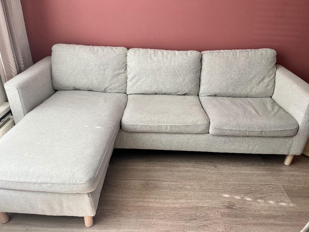 Bank IKEA, Ophalen, Gebruikt, 125 tot 150 cm, Met chaisse longe
