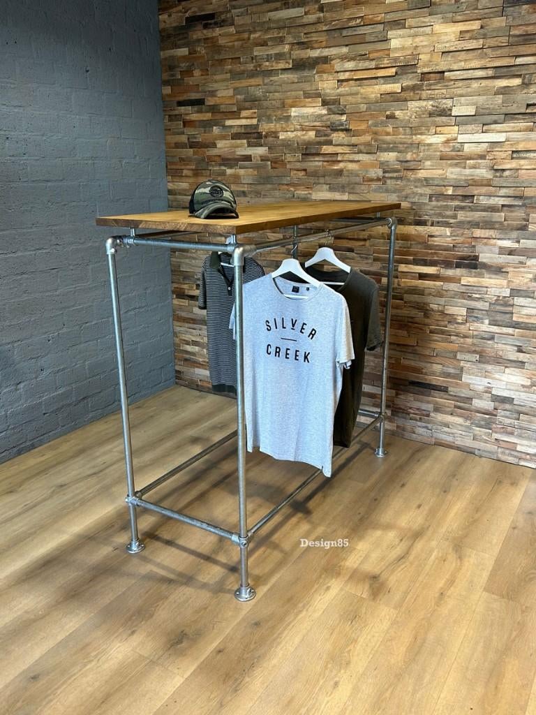 Steigerbuis kledingrek met legplank I Maatwerk mogelijk, Ophalen of Verzenden, Nieuw