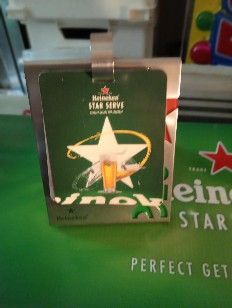 Heineken bier Bierklappertje, Ophalen of Verzenden, Gebruikt, Overige typen, Heineken