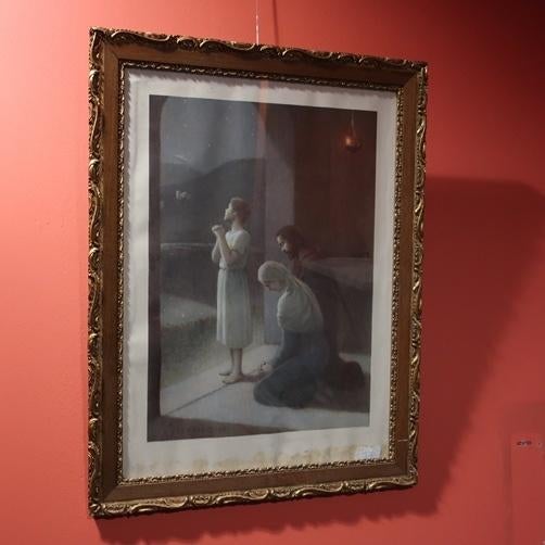 Afbeelding Nazareth hout lijst 53 x 70,5 Azambre origineel, Ophalen