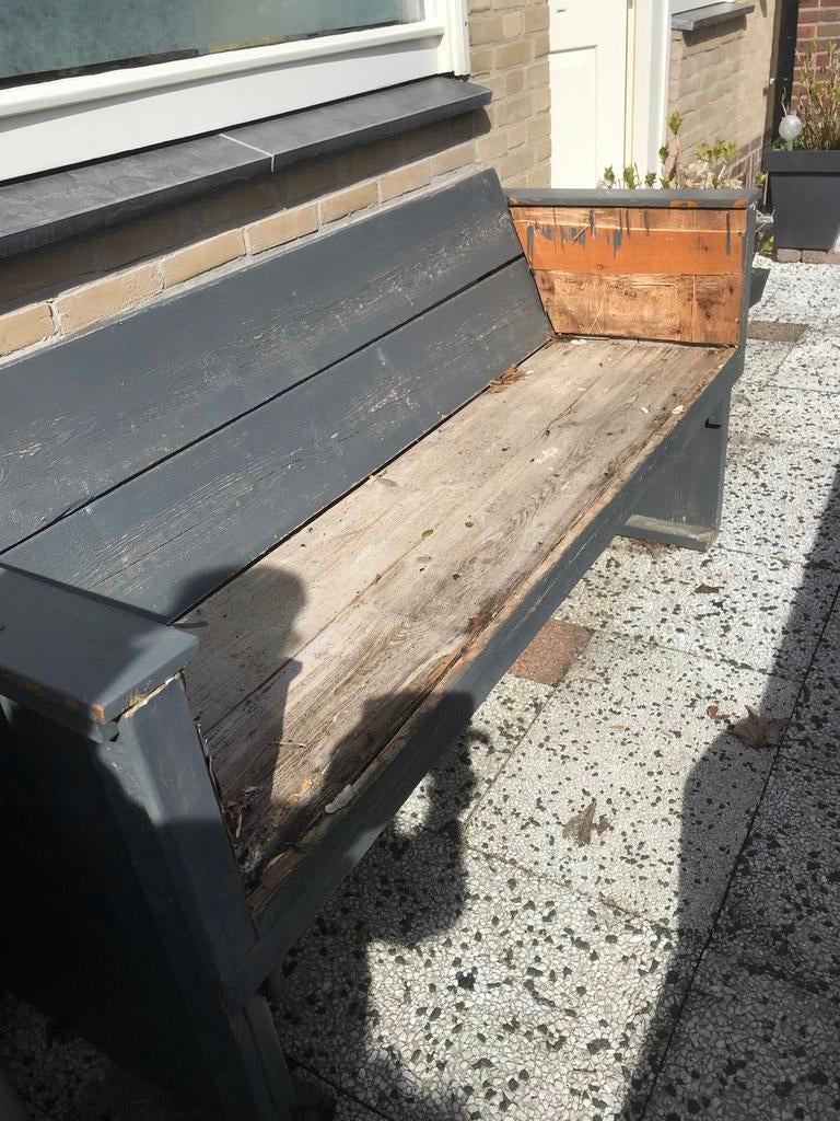 Tuinbank van steigerhout, Tuin en Terras, Tuinbanken, Gebruikt, Hout, Ophalen