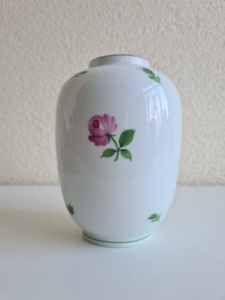 Handgeschilderd Augarten Wien vaas 20 eeuw Wiener rose, Ophalen of Verzenden