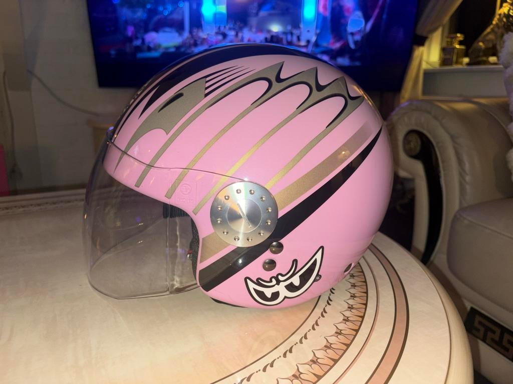Nieuwe roze motor scooter helm - Model Matrix, Ophalen of Verzenden, Nieuw