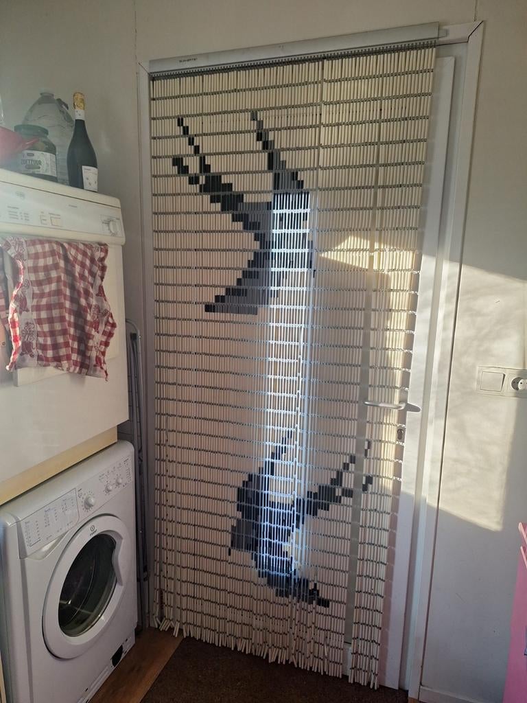 Vliegengordijn met zwaluwmotief, goede kwaliteit, als nieuw, Ophalen, Zo goed als nieuw, Minder dan 100 cm