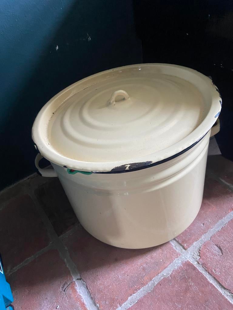 Grote pan emaille, Antiek en Kunst, Ophalen of Verzenden