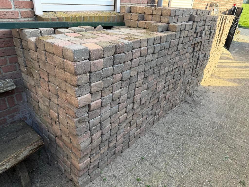 Cobbelstone genuanceerd, Tuin en Terras, Tegels en Klinkers, Gebruikt, Overige typen, Ophalen of Verzenden, 10 m² of meer