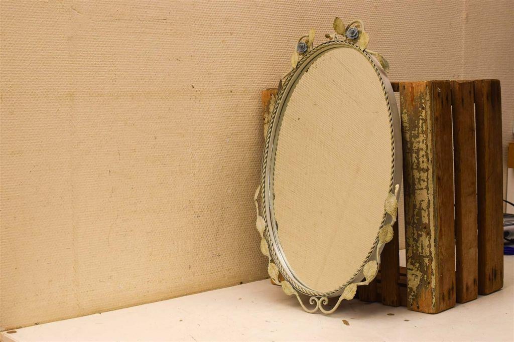 ovale wandspiegel 49174, Minder dan 50 cm, Gebruikt, Ophalen of Verzenden, Minder dan 100 cm