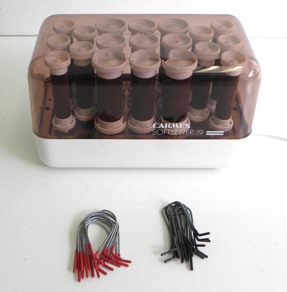 Carmen softsetter 19 haar krulset compleet met spelden, Ophalen of Verzenden, Gebruikt, Haarverzorger of -hersteller