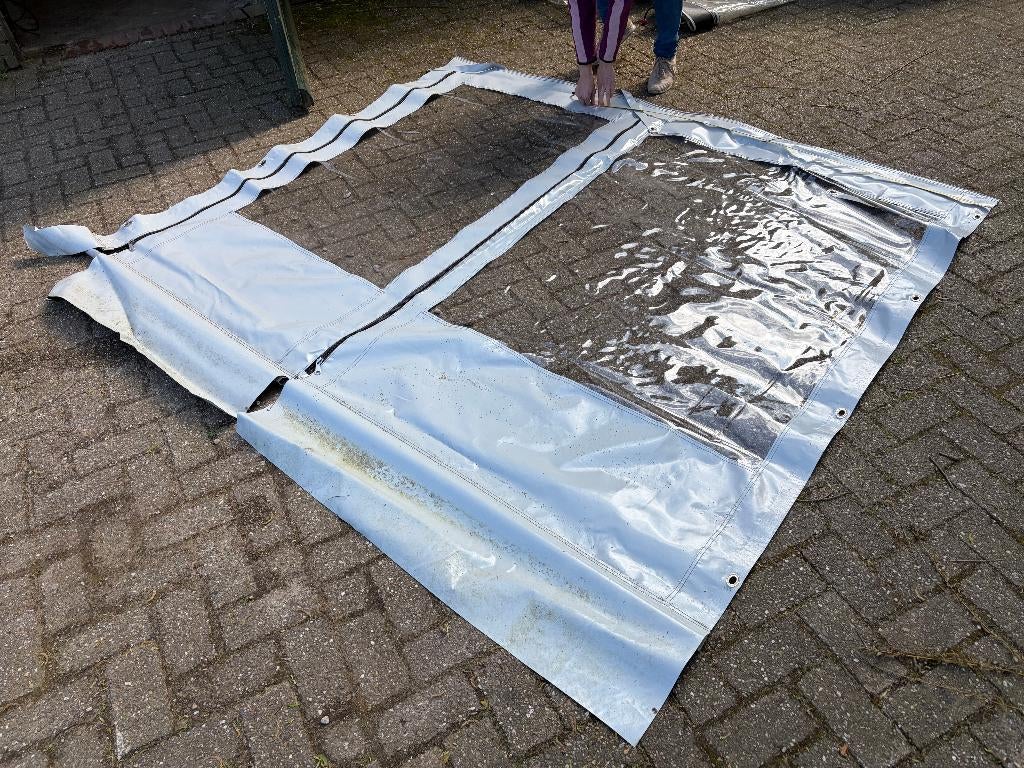 Zeilen set voor uitbouw/overkapping, Tuin en Terras, Overige Tuin en Terras, Ophalen, Gebruikt