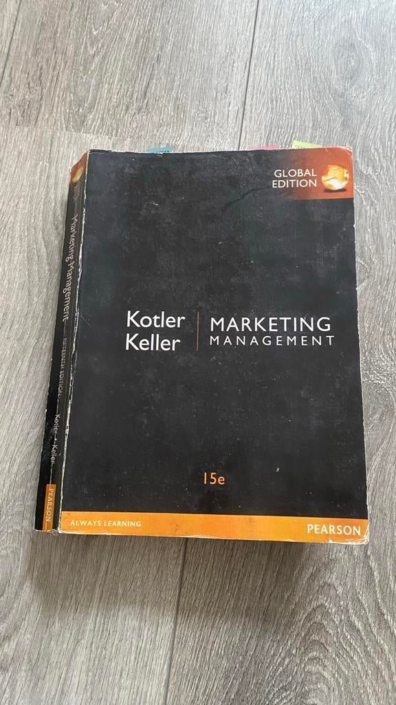 Marketing Management 15e Global Edition - Kotler Keller, Boeken, Ophalen, Gamma, Gelezen, HBO