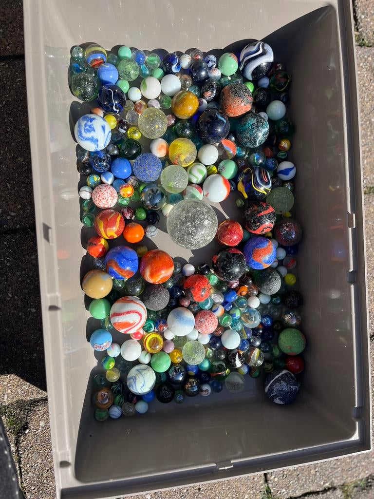 Knikkers, Kinderen en Baby's, Speelgoed | Buiten | Los speelgoed, Ophalen, Gebruikt