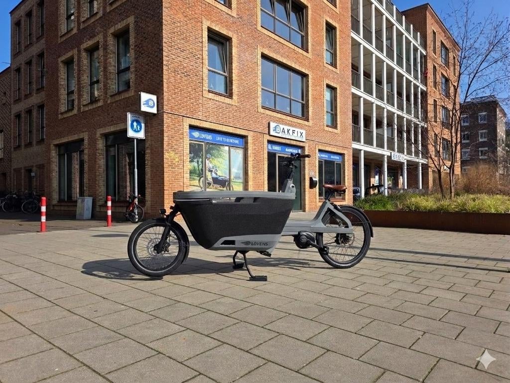 2dehands Lovens S85 Bakfiets - Elektrisch met Huif, 4 kinderen of meer, Lovens bakfiets, Huif, Zo goed als nieuw