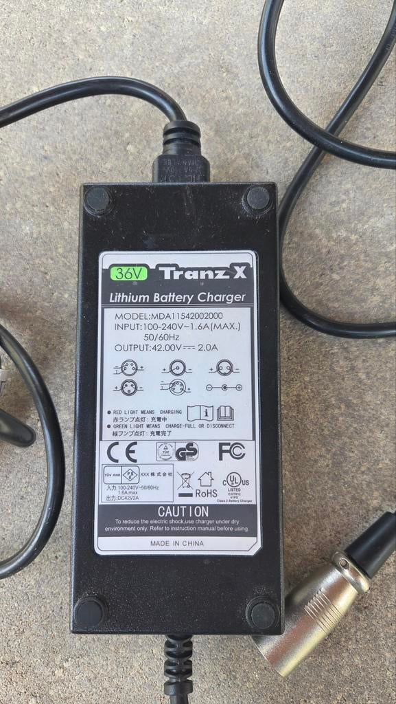 Tranz X 36V Lithium Acculader, Ophalen of Verzenden