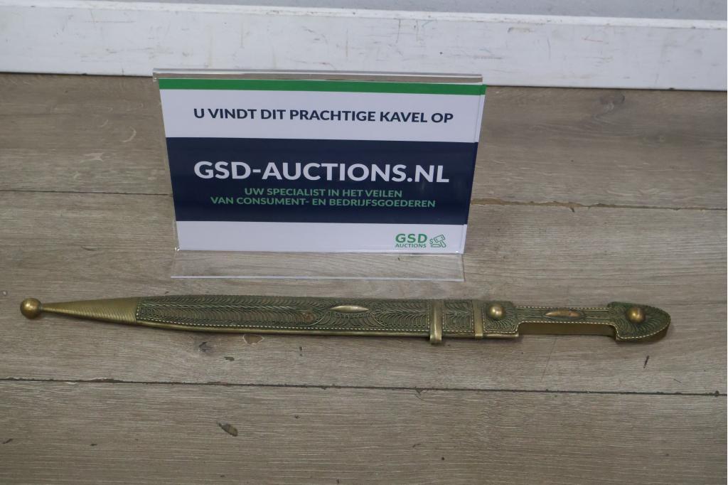 Antieke Russische Niello Kindjal dolk, Ophalen of Verzenden