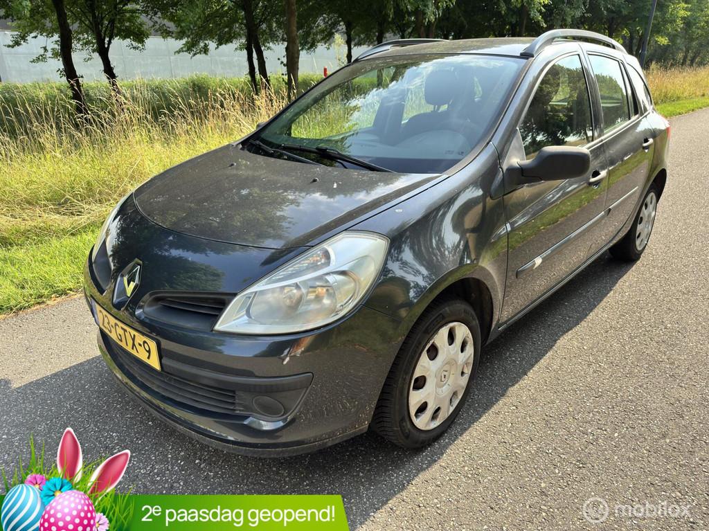 Renault Clio Estate 1.2-16V*1E EIGENAAR*NAP*APK 07/26, Voorwielaandrijving, Gebruikt, Zwart, 4 cilinders