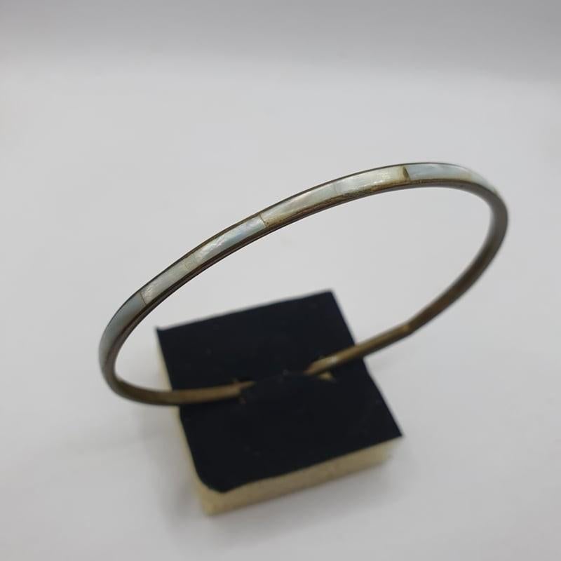 Koperen armband met parelmoer, Ophalen of Verzenden, Overige materialen, Armband