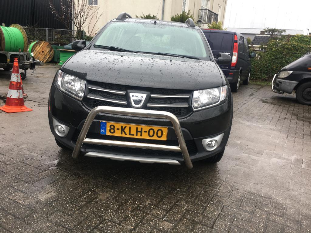 Dacia Sandero Pushbar Bullbar met carterbescherming, Ophalen, Niet ingevuld, Niet ingevuld, Niet ingevuld
