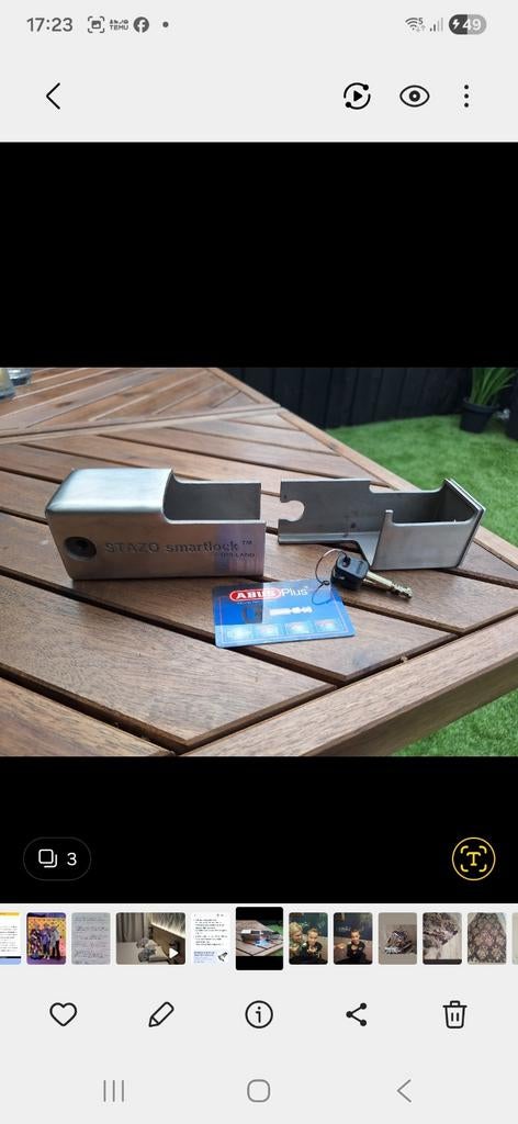 Stazo Smartlock buitenboordmotorslot, Watersport en Boten, Accessoires en Onderhoud, Ophalen of Verzenden