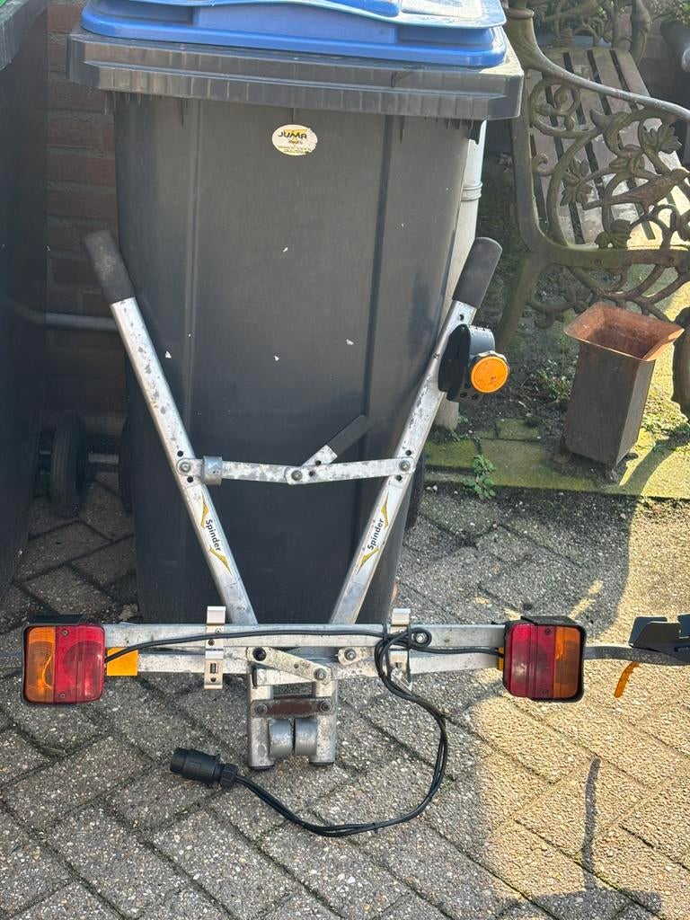Spinder fietsdrager voor 1 fiets, Ophalen, Zo goed als nieuw, Trekhaakdrager