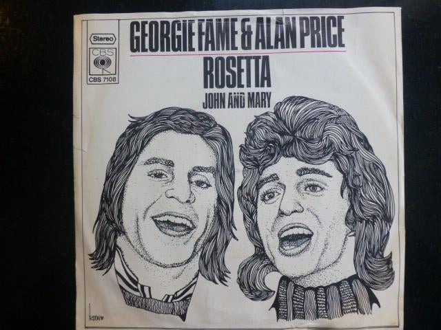 Georgie Fame & Alan Price. Rosette. / John and Mary., Gebruikt, 7 inch, Single, Ophalen of Verzenden