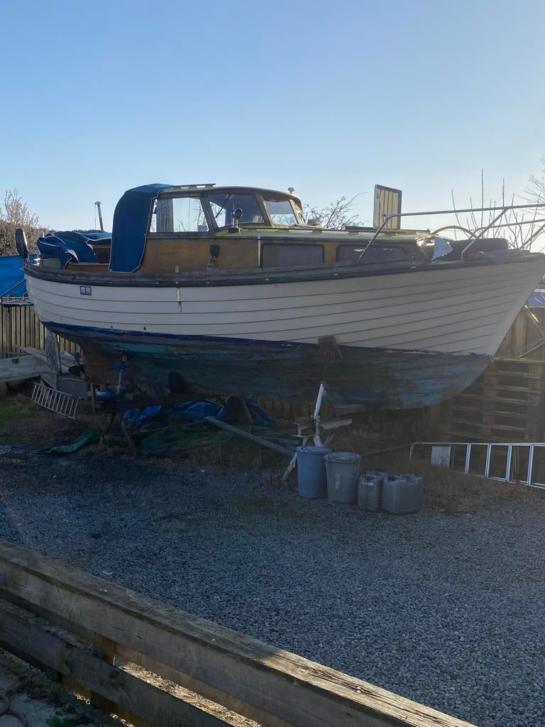 Klassieke polyester motorkruiser zweeds, Gebruikt, Binnenboordmotor, Diesel, Ophalen of Verzenden