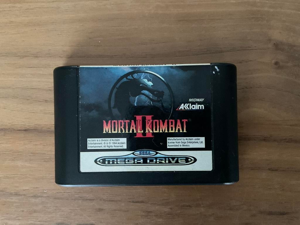 Mortal Kombat II - Sega Mega Drive Game, Vanaf 18 jaar, Vechten, 2 spelers, Ophalen of Verzenden
