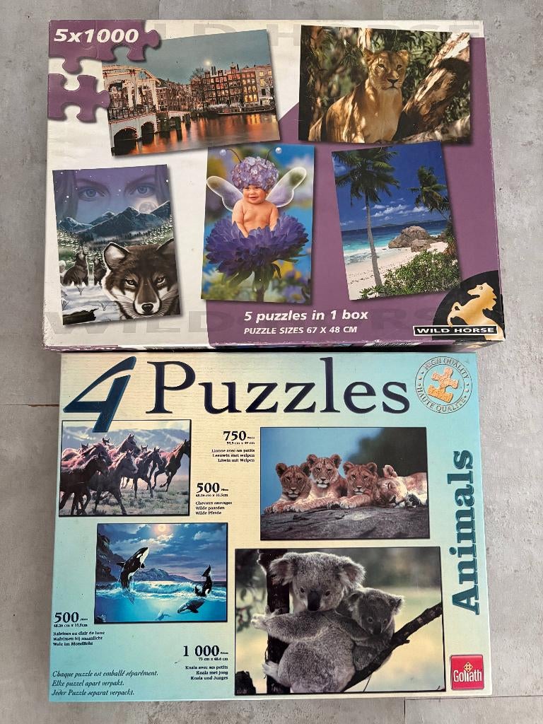 legpuzzels, Ophalen, 500 t/m 1500 stukjes, Zo goed als nieuw, Legpuzzel