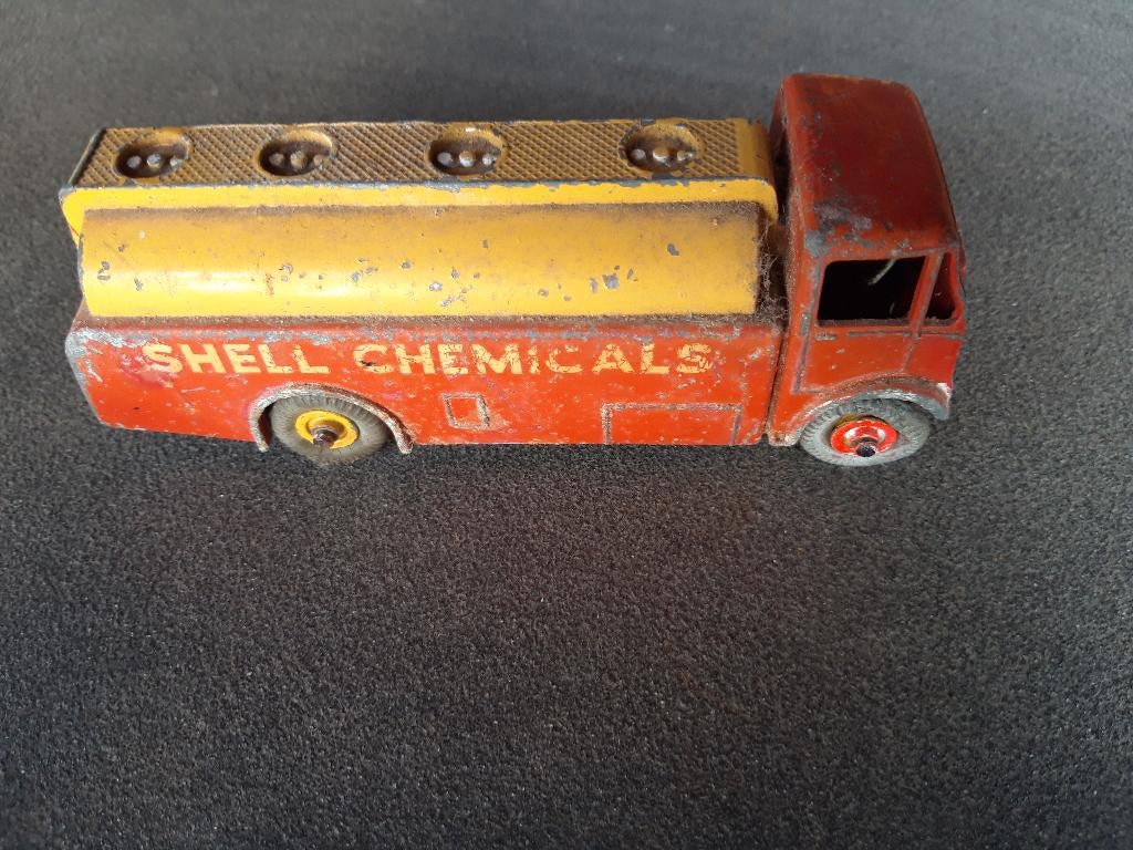 Dinky Supertoys AEC Shell tankwagen - OPKNAPPER, Ophalen of Verzenden, Gebruikt, Bus of Vrachtwagen, Dinky Toys