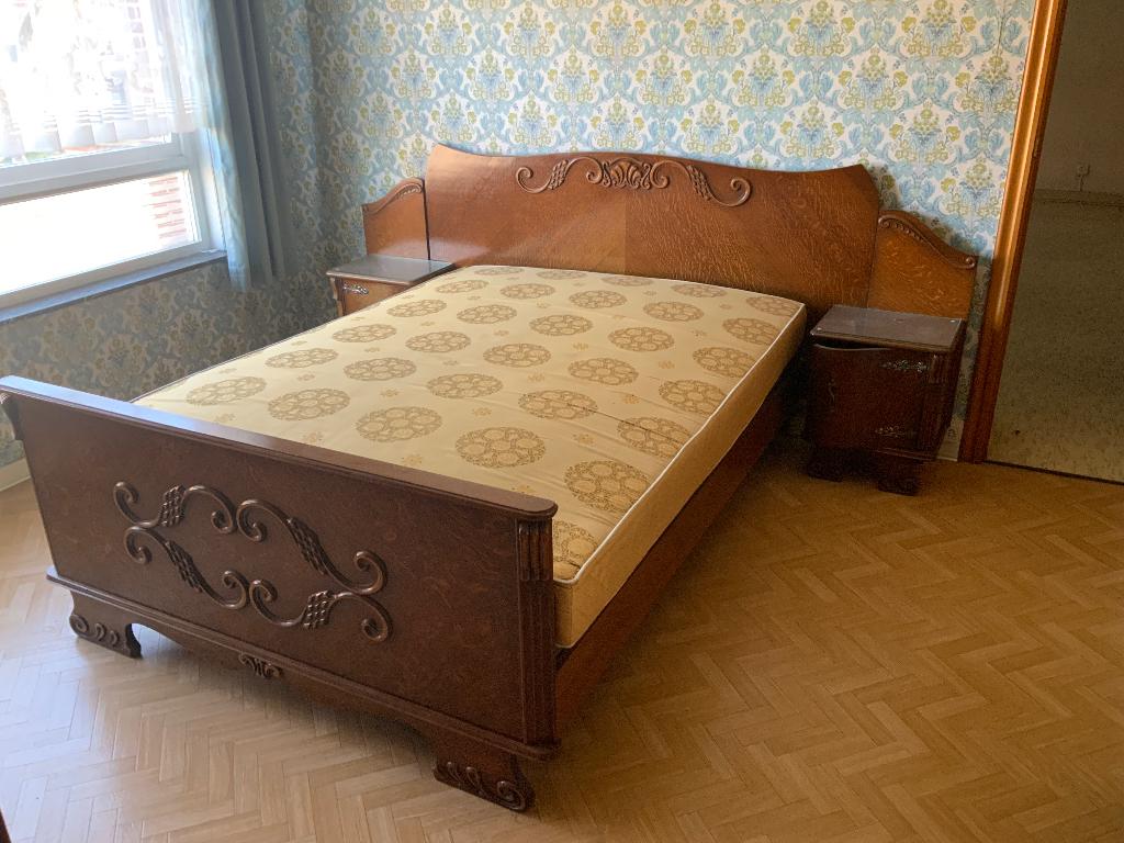 Gratis volledige antieke slaapkamer, Ophalen, Gebruikt, Tweepersoons, Antiek