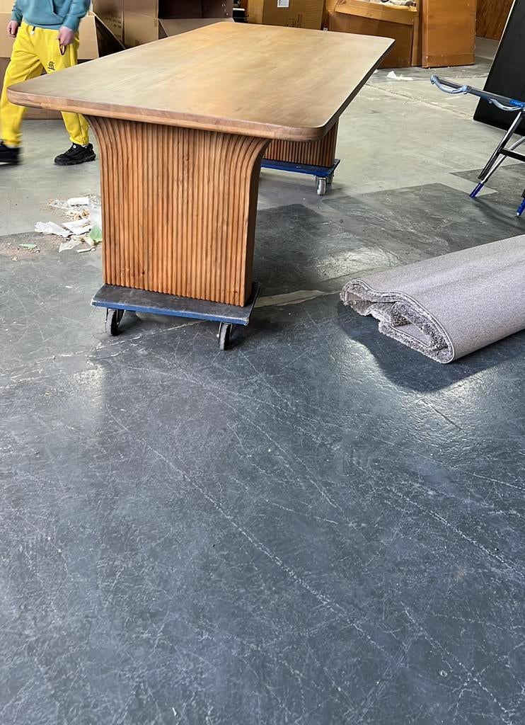 GROTE OUTLET AFDELING! TAFELS VANAF €199! 1e&2e paasdag open, Zo goed als nieuw, Vijf personen of meer, Teakhout, Rechthoekig