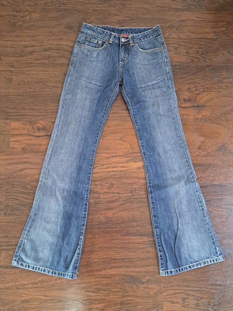 Tiffany spijkerbroek maat 32, wijde pijpen, Blauw, Overige jeansmaten, Ophalen of Verzenden, Tiffany