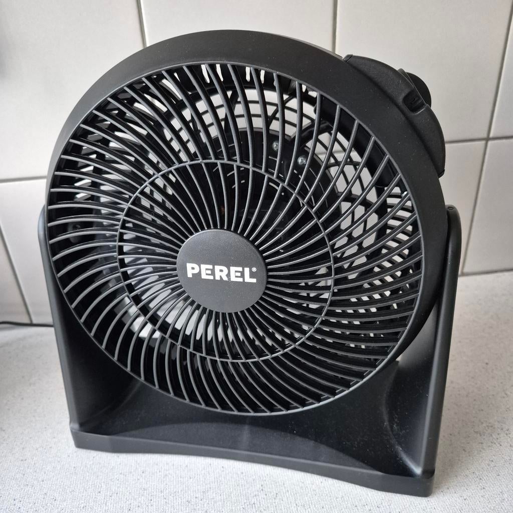 PEREL Luchtcirculator 3 snelheden 30W, Ophalen of Verzenden, Zo goed als nieuw, Tafelventilator