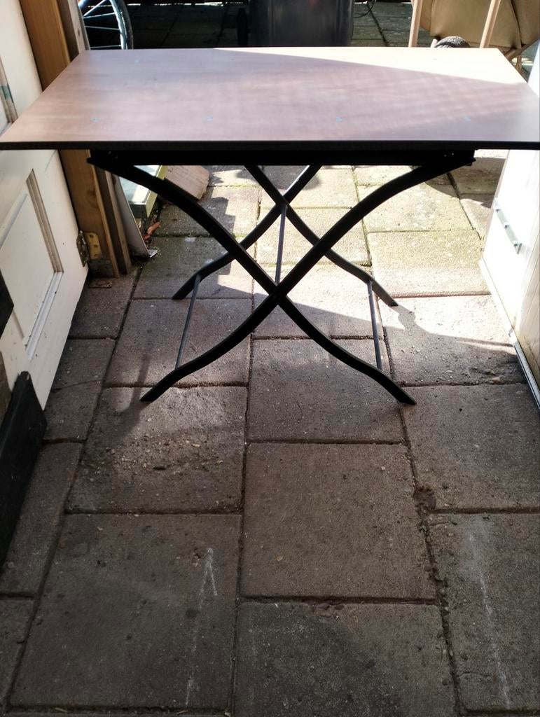 Tekoop bij zet tafeltje, Ophalen, Rechthoekig, Hout