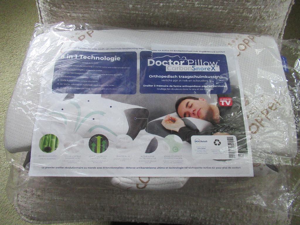 Doctor Pillow CarbonSnorex / anti snurk kussen, nieuw, Eenpersoons, Wit, Nieuw, Ophalen of Verzenden