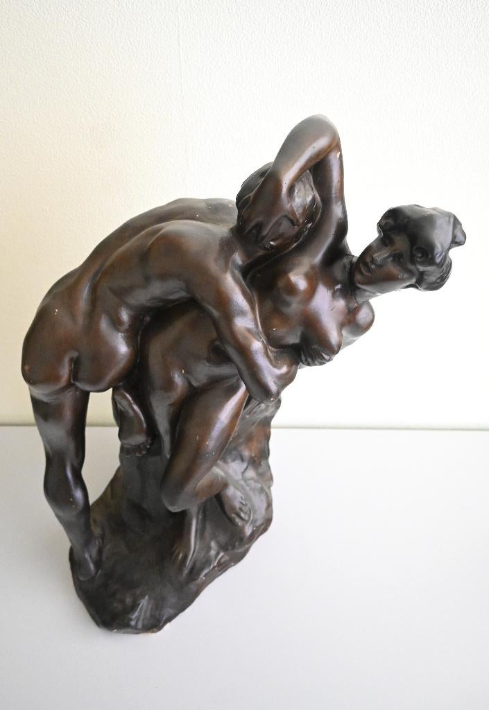 Beeld 'Le Triomphe de la Femme'- Jef Lambeaux, Ophalen, Gemerkt, 50 - 100 cm, Beeld