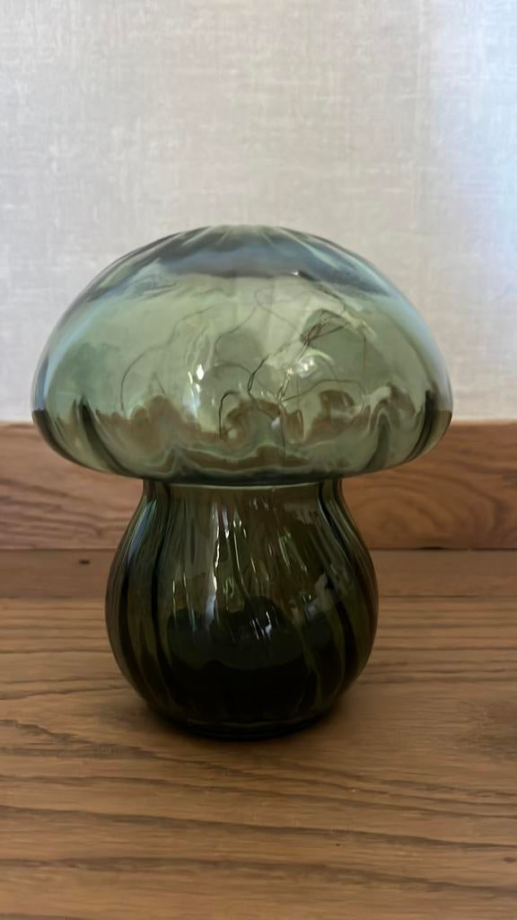 Paddenstoel lampje, Ophalen, Zo goed als nieuw, Glas, Minder dan 100 cm