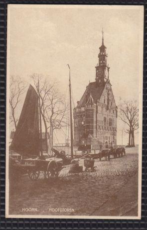 Hoorn - Hoofdtoren / Uitg. J. Ros, Ophalen of Verzenden, 1940 tot 1960, Ongelopen, Noord-Holland