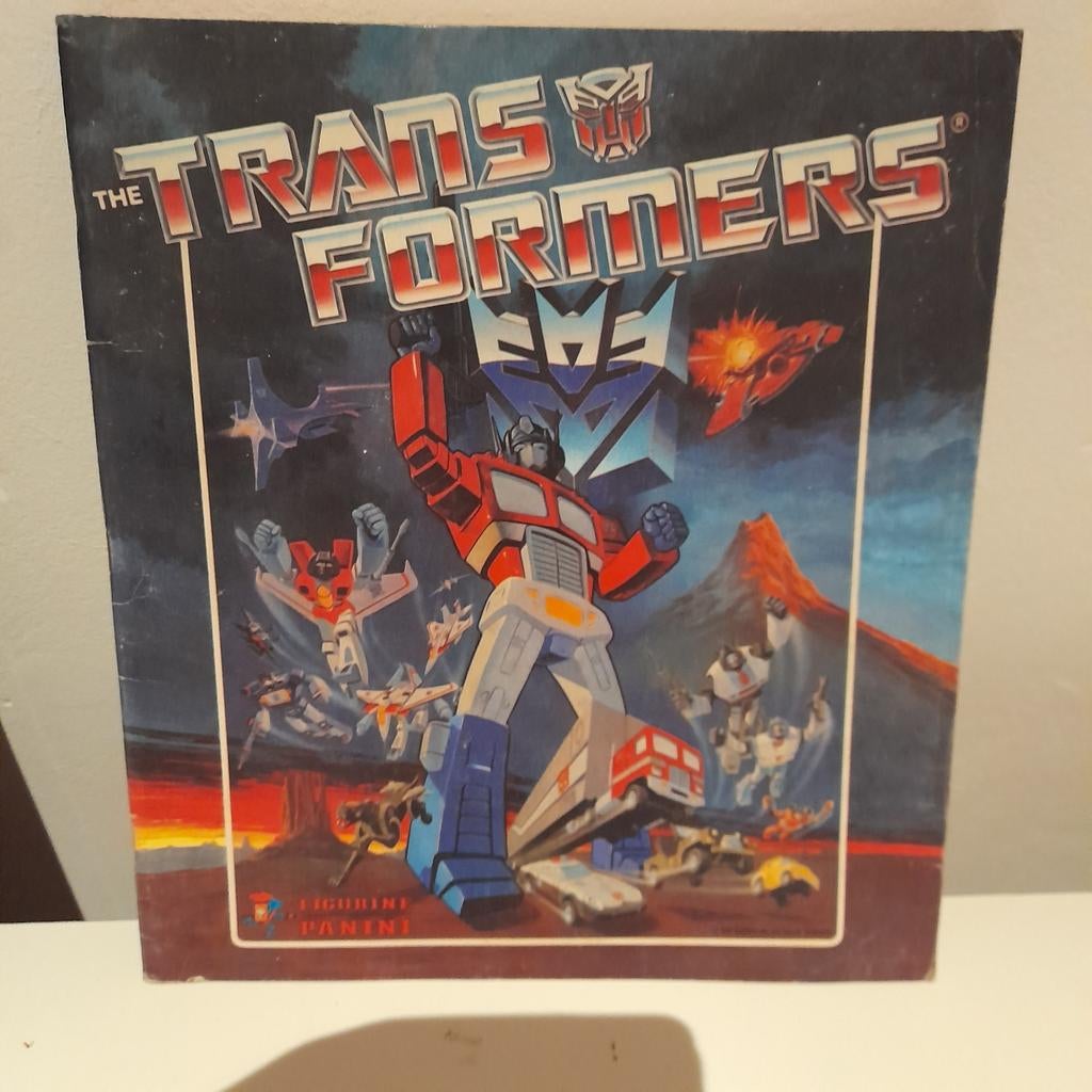 Transformers Panini stickerboek 1986, Verzamelen, G1, Ophalen of Verzenden, Gebruikt, Overige rassen