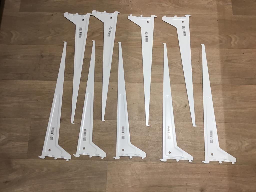 Plank dragers extra zwaar 50 cm + montage rails., Ophalen, Gebruikt