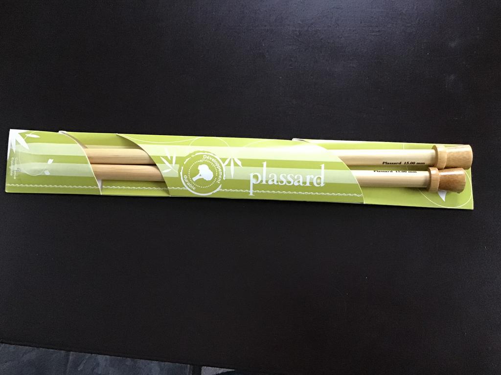 Breinaalden van bamboe voor heel dik garen, Verzenden, Nieuw, Breien, Wol of Garen