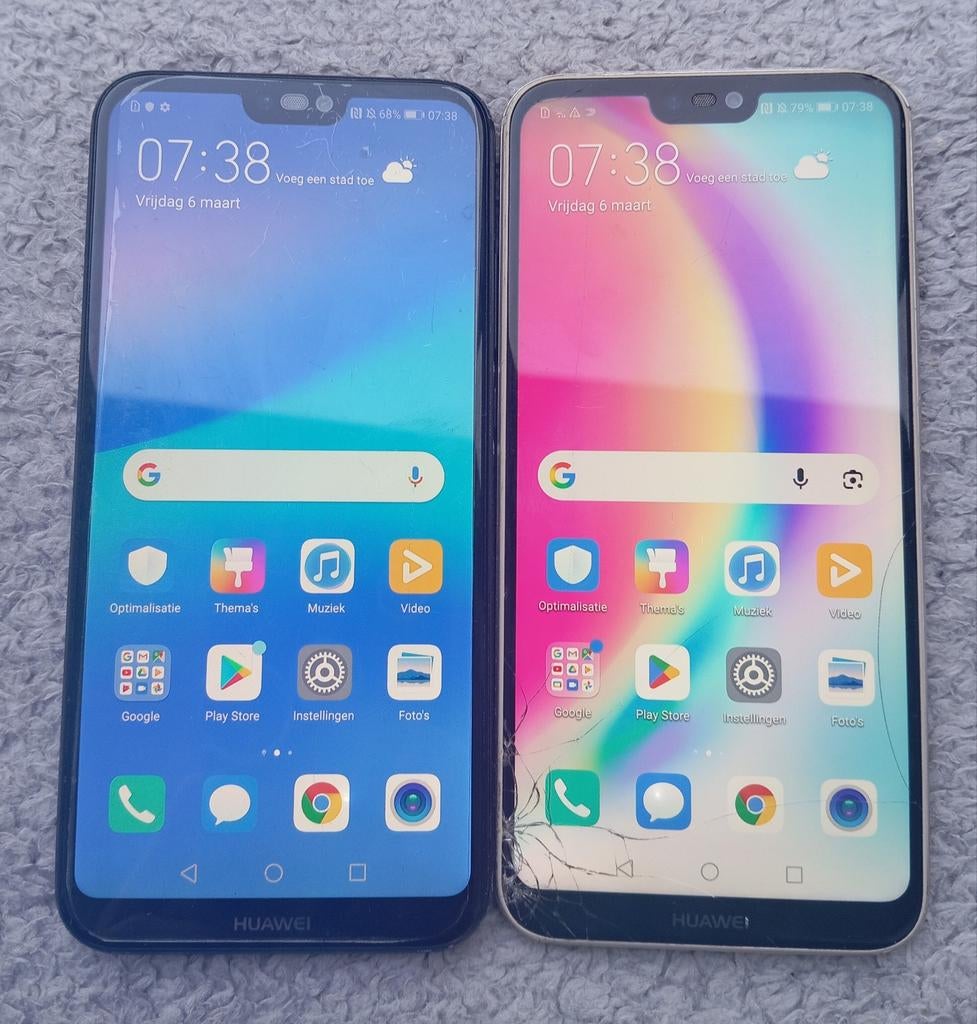 2 x huawei, Gebruikt, Zwart, Ophalen of Verzenden, Zonder simlock