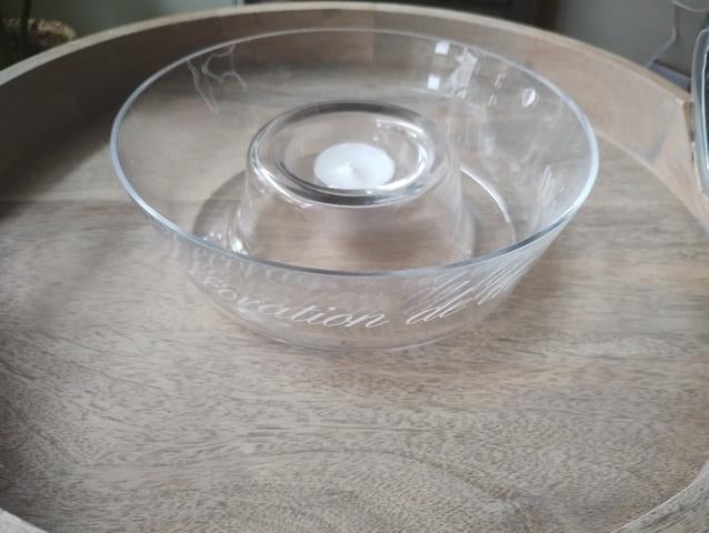 Z.g.a.n. Riviera Maison Decoration de la maison bowl/schaal, Schaal, Rond, Ophalen of Verzenden, Glas