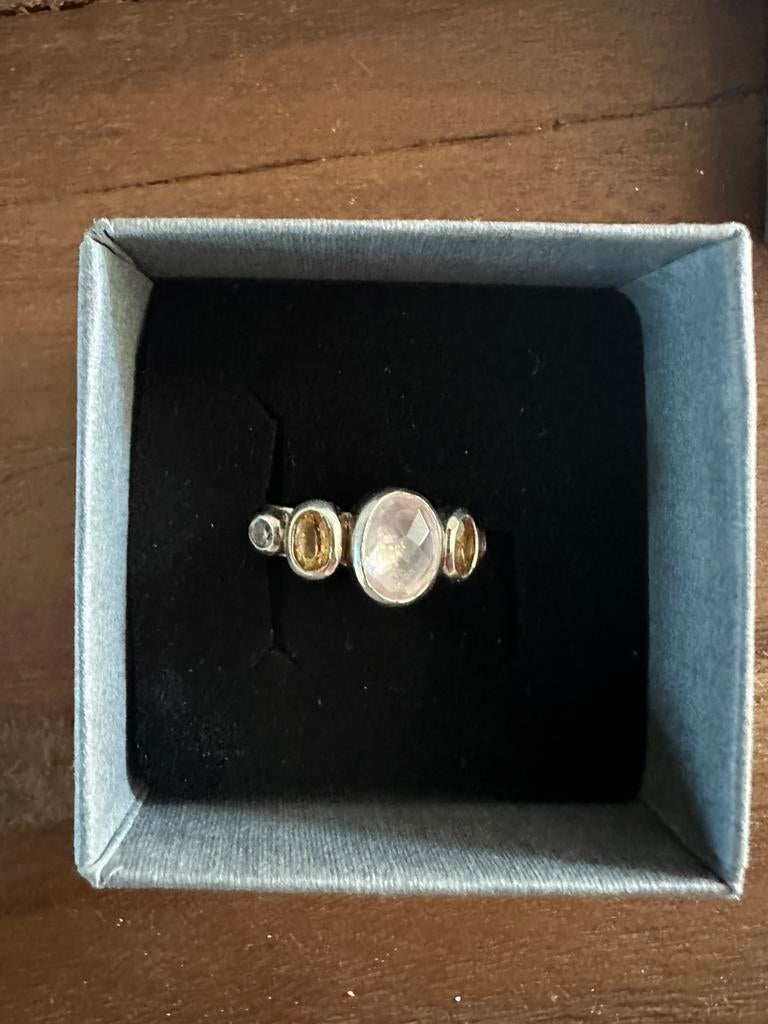 Te Koop: NIEUW Rabinovich ring zilver, Sieraden, Tassen en Uiterlijk, Nieuw, Ophalen of Verzenden, Met edelsteen, Dame