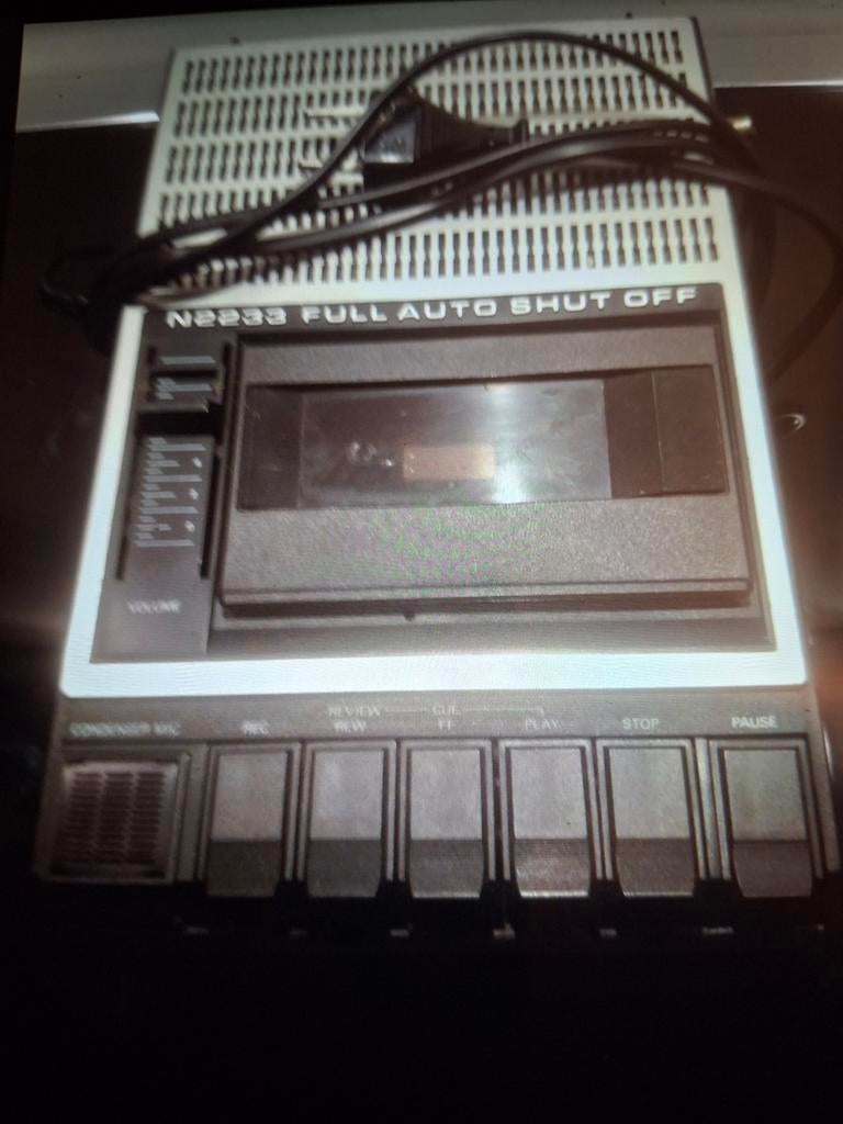 Vintage Philips N2233 cassette-voicerecorder, Audio, Tv en Foto, Cassettedecks, Ophalen of Verzenden