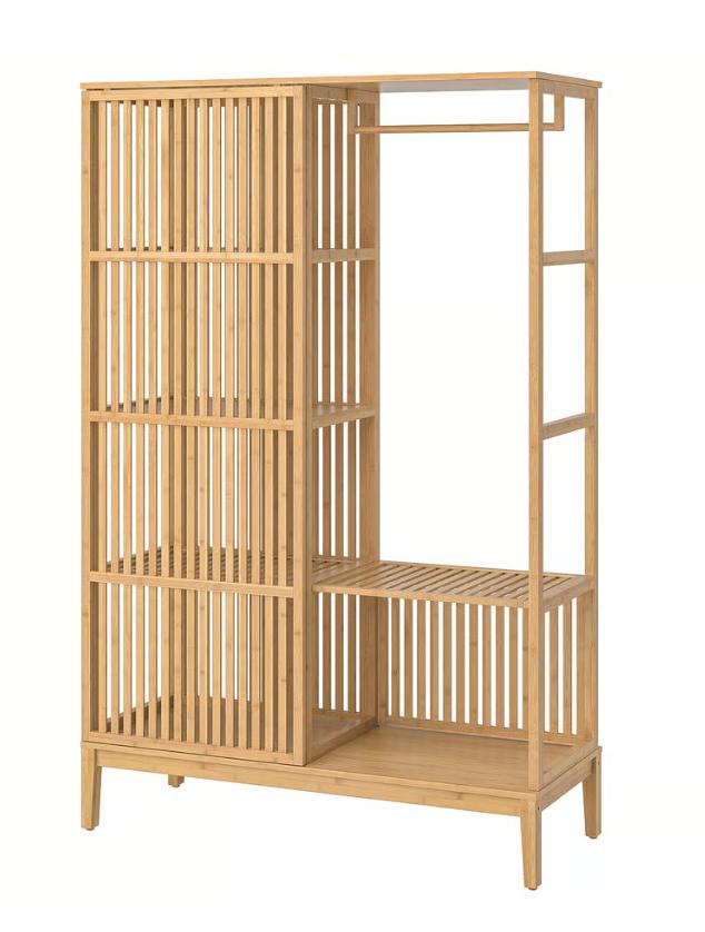 Ikea Bamboo closet, Huis en Inrichting, Kasten | Kledingkasten, Zo goed als nieuw, 150 tot 200 cm, 100 tot 150 cm, 25 tot 50 cm