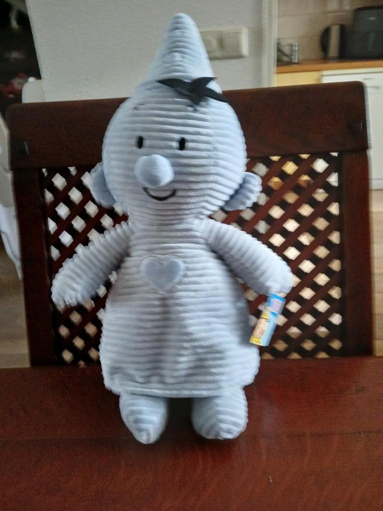 Grote Bumba Knuffel licht blauw Rib., Ophalen of Verzenden, Zo goed als nieuw, Overige typen