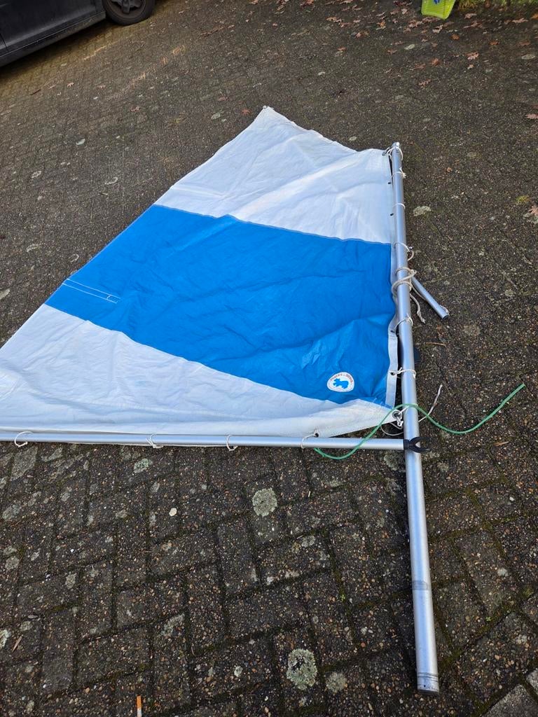 Optimist zeil - gebruikt maar in goede staat, Watersport en Boten, Zeilen en Zeiltoebehoren, Ophalen of Verzenden